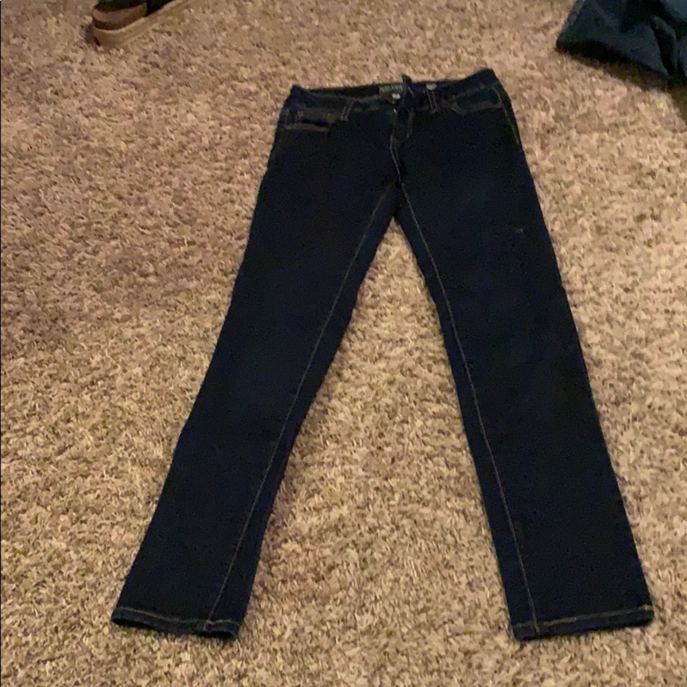 navy blue jeans